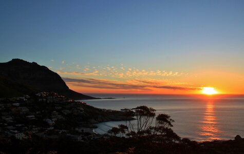 Evening sky landscape nature photo