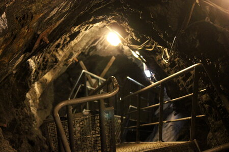 View downstairs in the Rammelsberg mine photo