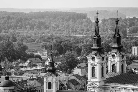 Church Tower downtown Serbia photo