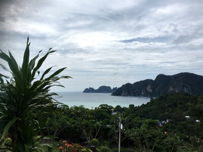 A scenic viewpoint from mountain top, Phuket, Thailand photo