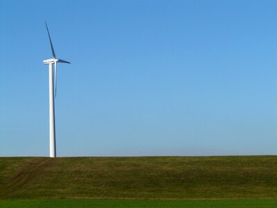 Wind power energy current photo