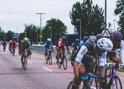 Cyclists Race photo