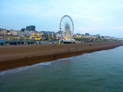 Sea east sussex abendstimmung photo