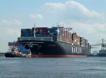 Boat cargo commerce photo