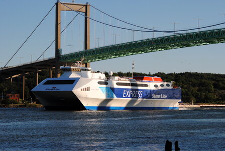 Stena Line Ship from Rotterdam port. photo