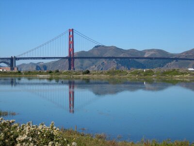 California bridge suspension bridge photo