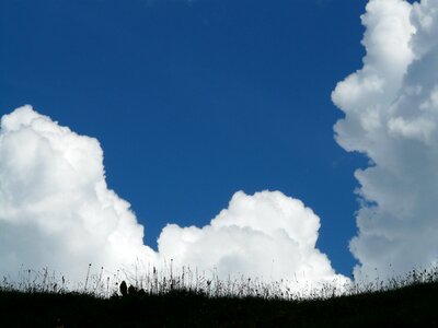 Thunderstorm sky blue