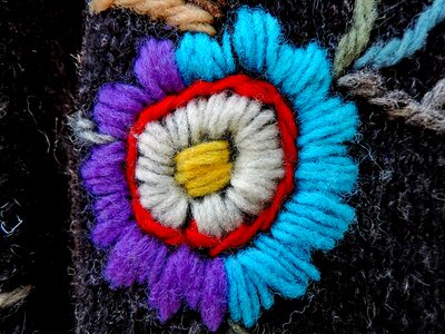 Handmade textile wool photo