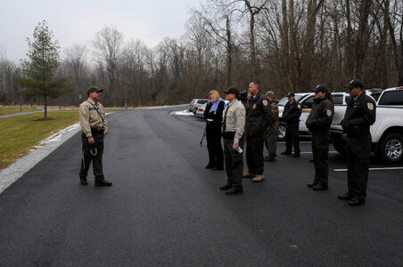 Law enforcement officers at NCTC for K-9 training