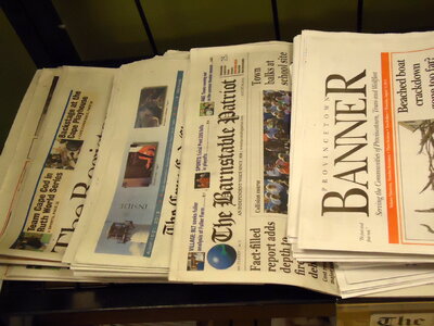 Newspapers for sale photo
