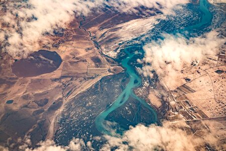 Cloud earth landscape
