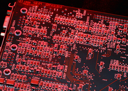 Details of a computer motherboard photo