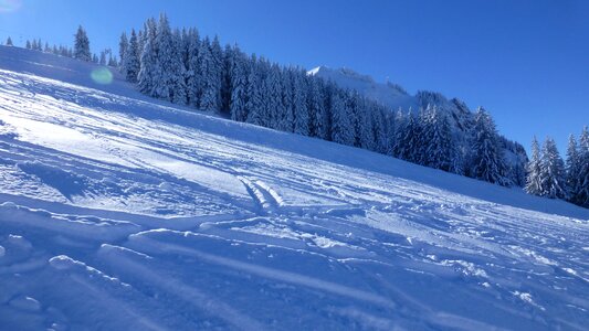 Snow sun cold