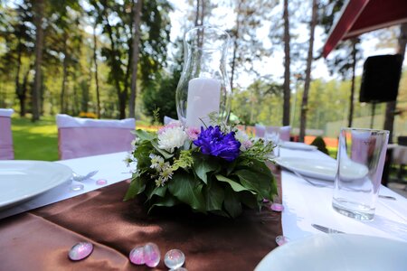 Bouquet candle decor