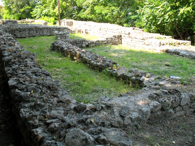 Walls of the Roman fortress Sexaginta Prisca in Bulgaria photo