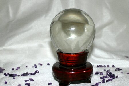 Ball glass round photo