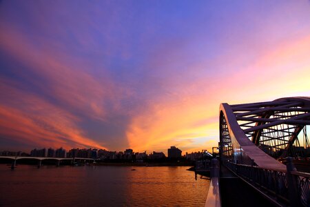 Glow landscape sky