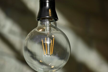 Bulb light bulb glass