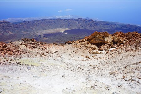 Volcanic crater crater volcano photo