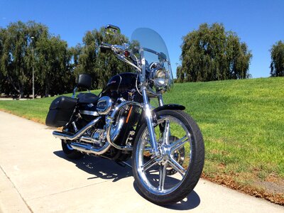 Harley sportster motorcycle photo