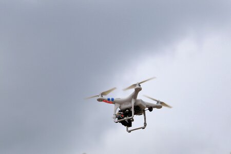 Dron flight surveillance photo