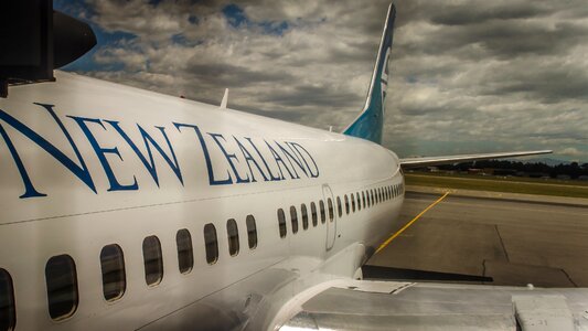 New zealand airport clouds photo