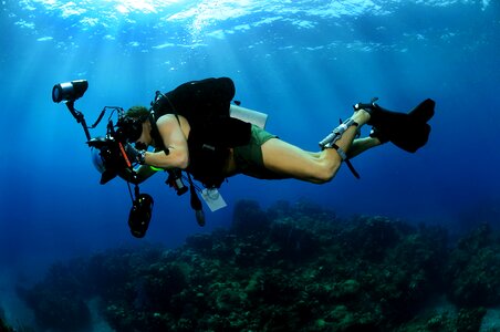 Swimming diving equipment photo