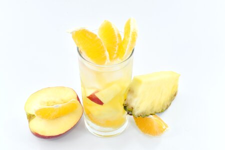 Beverage fresh water fruit cocktail photo