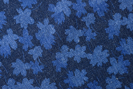 Blue Floral Fabric photo
