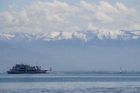 Boat dawn ferry photo