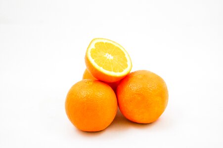 Healthy eating half orange