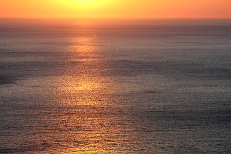 Sunset sea setting sun