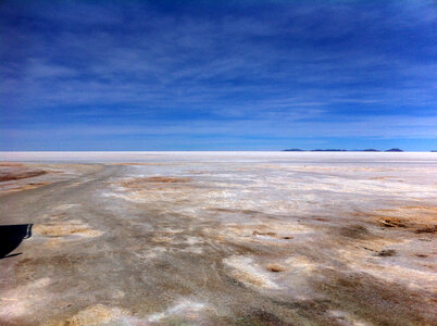 Flat Ground and sky in Bolivia