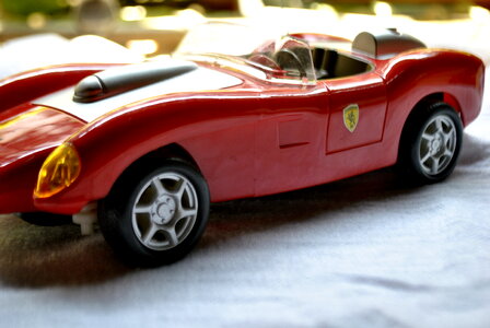 Red Colored Sports Car Toy photo