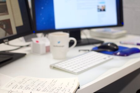 Notebook On A Designer’s Desk photo