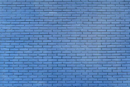 Blue bricks wall photo