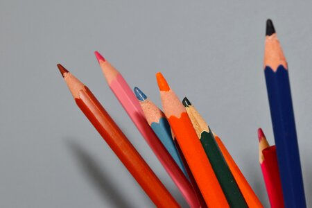 Colorful pencil crayon photo