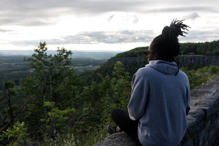 Woman in nature photo