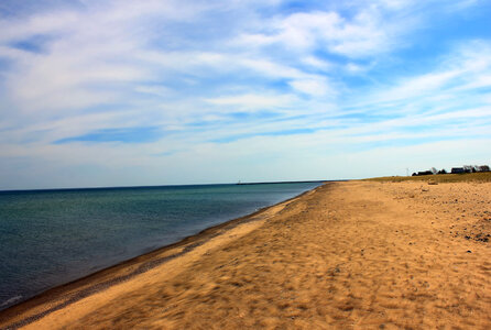 Superior Coastline and sky in the Upper Peninsula, Michigan photo