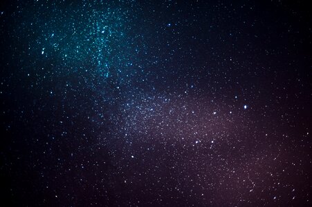 Starry sky space cosmos photo