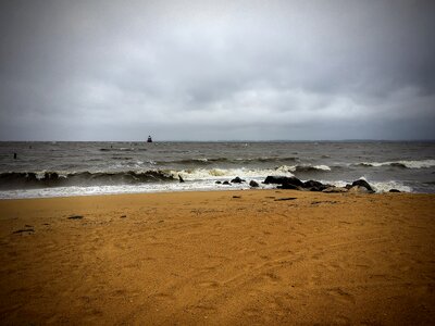 Coast waves sand