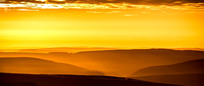 Desert dusk mountain