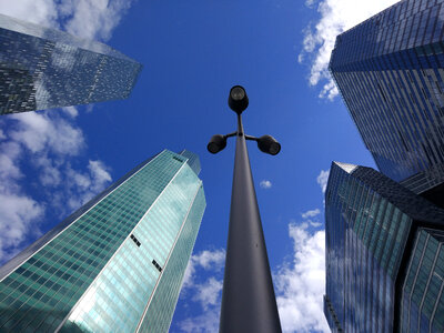 Business Buildings - Looking Up