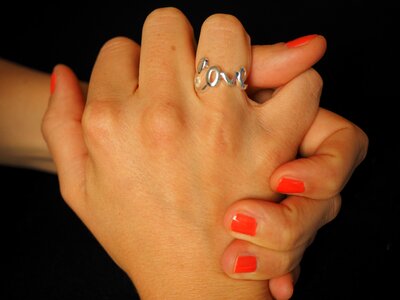Jewellery love hand