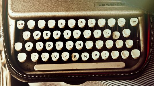 Retro typewriter vintage