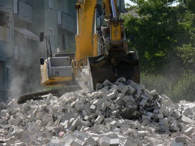 Vehicle construction work excavators