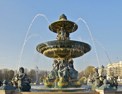 Fountain at the Place de la Concorde, Paris, France photo