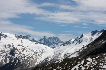 Canadian wilderness with Rocky Mountains photo