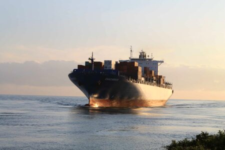 Boat cargo cargo ship photo