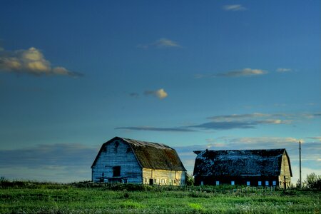 Farm buildings near Alberta, Canada. photo